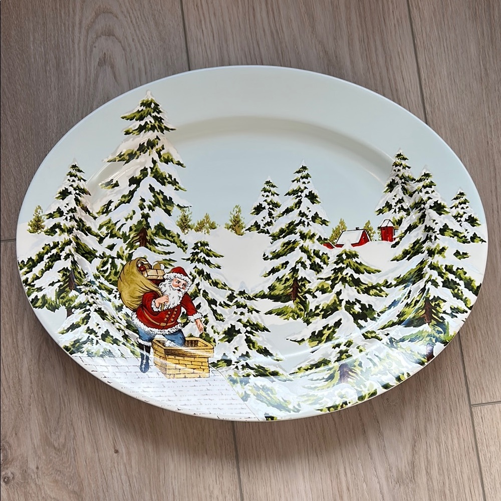 Williams Sonoma Christmas Serving Platter from the Vintage Holiday Collection
